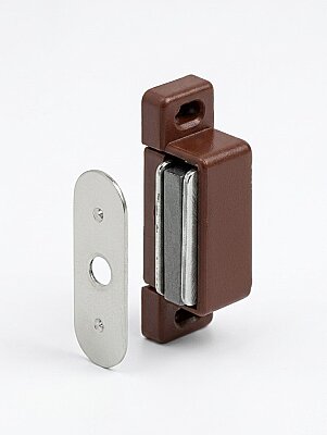 Sese Mıknatıslı Çıtçıt Mobilya Kapak Kilidi Kahverengi (SS500-03) - Sese