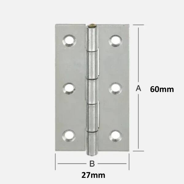 Sese Dar Sabit Menteşe Alüminyum 6cm Saten (104-6-2-81) - 2