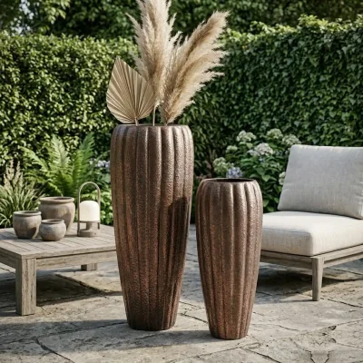 Sese Dekoratif İkili Metal Vazo (PNL-MG63 S/2) - 1