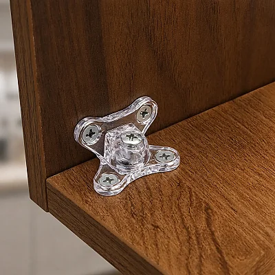Metali Dereceli Mini Köşe Bağlantı Elemanı Plastik Şeffaf (450-05-01-01) - 1