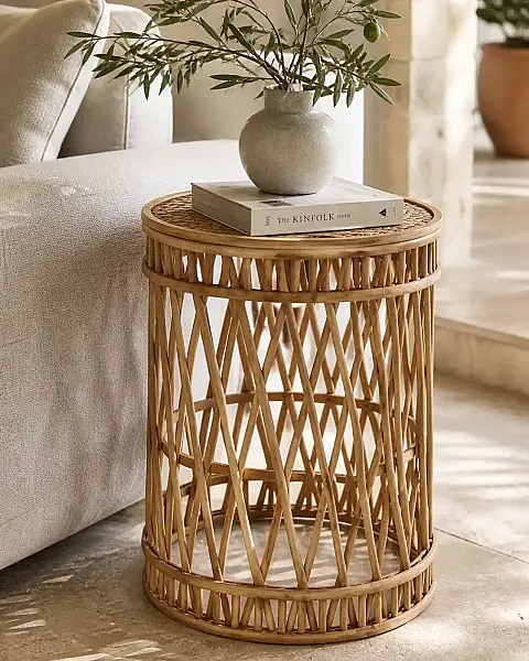 Sese Doğal Hasır Sehpa 31*41 cm (4912290) - 1