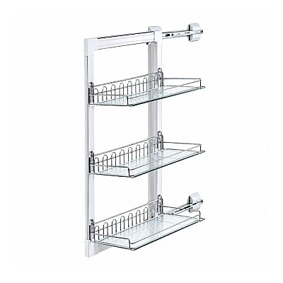 Sese Dolap İçi Ayakkabılık 3 Katlı Modül 40cm Krom (1000-14-09-01) - Sese (1)