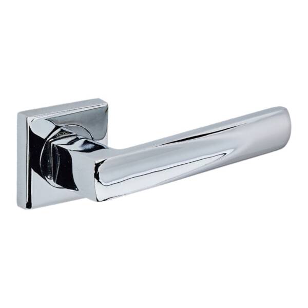 Sese Duru Modeli Yale Rozetli Dış Kapı Kolu Krom Renk (200-203R-03-18) - 1