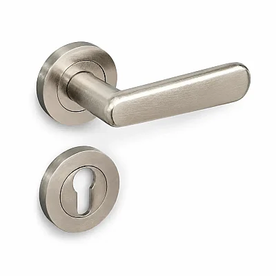 Sese Esin Modeli Yale Rozetli Dış Kapı Kolu Inox Renk (200-261R-03-53) - 3