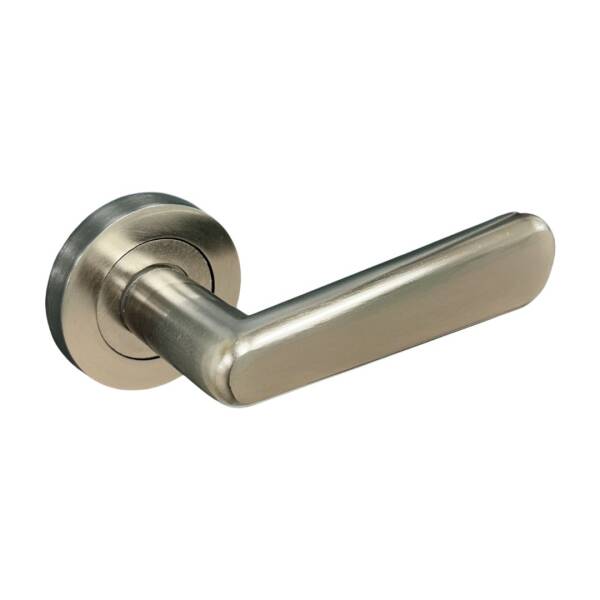 Sese Esin Modeli Yuvarlak Rozetli Wc Kapı Kolu Inox Renk (200-261R-02-53) - 1