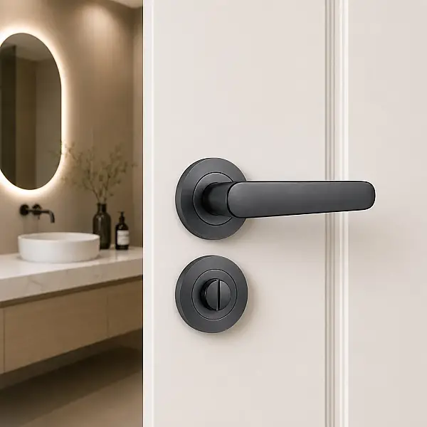 Sese Evin Modeli Rozetli Wc Kapı Kolu Antrasit (200-243R-02-54) - 1
