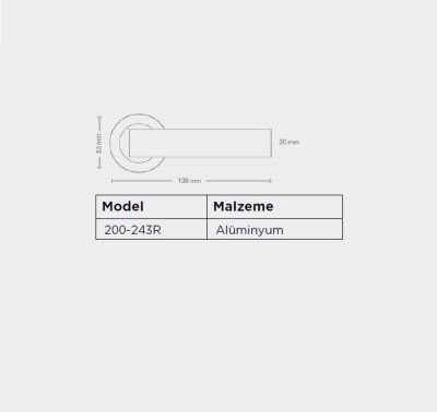Sese Evin Modeli Rozetli Wc Kapı Kolu Siyah (200-243R-02-02) - 6