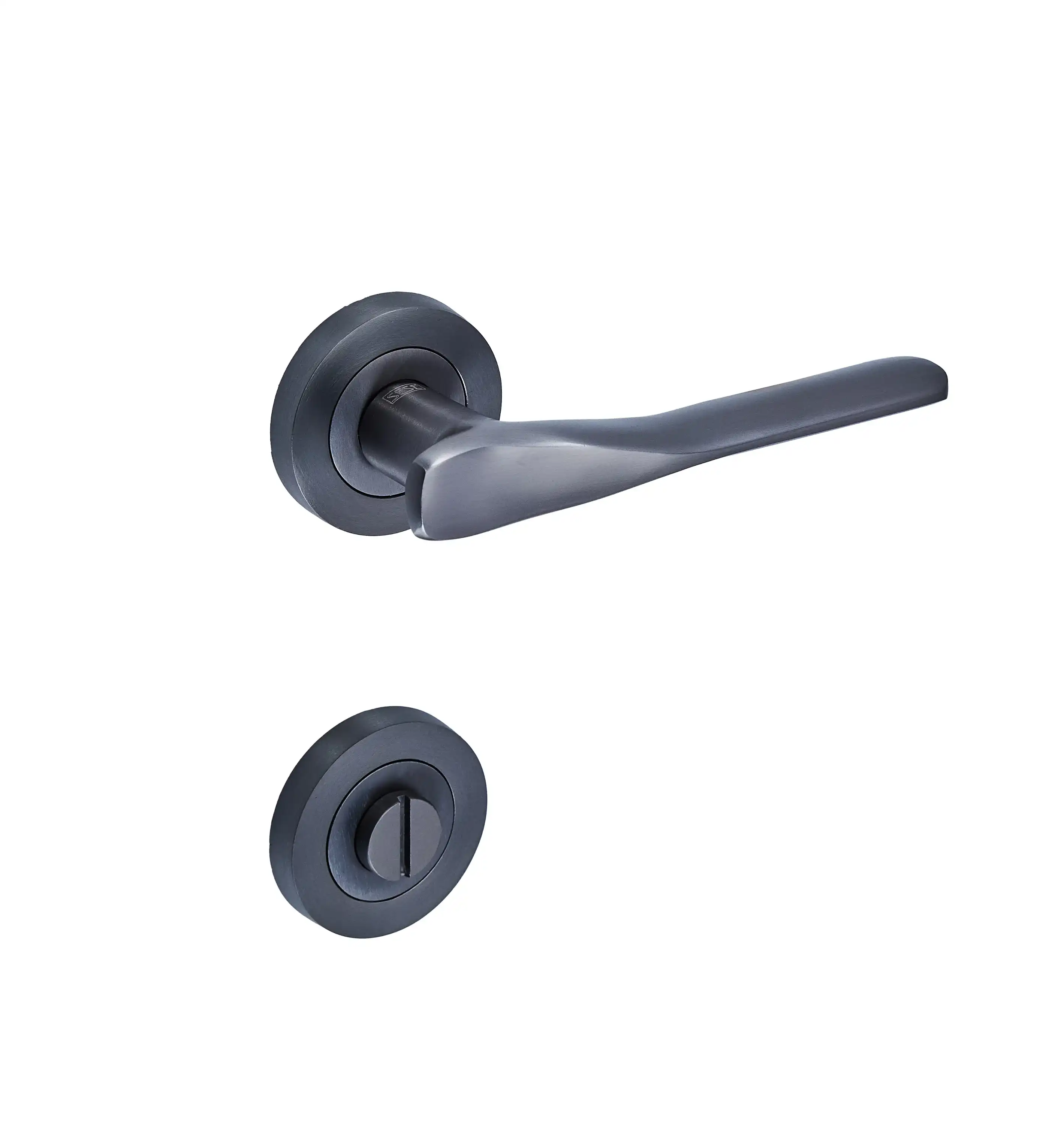 Sese Ezgi Modeli Rozetli Wc Kapı Kolu Antrasit (200-240R-02-54) - 3