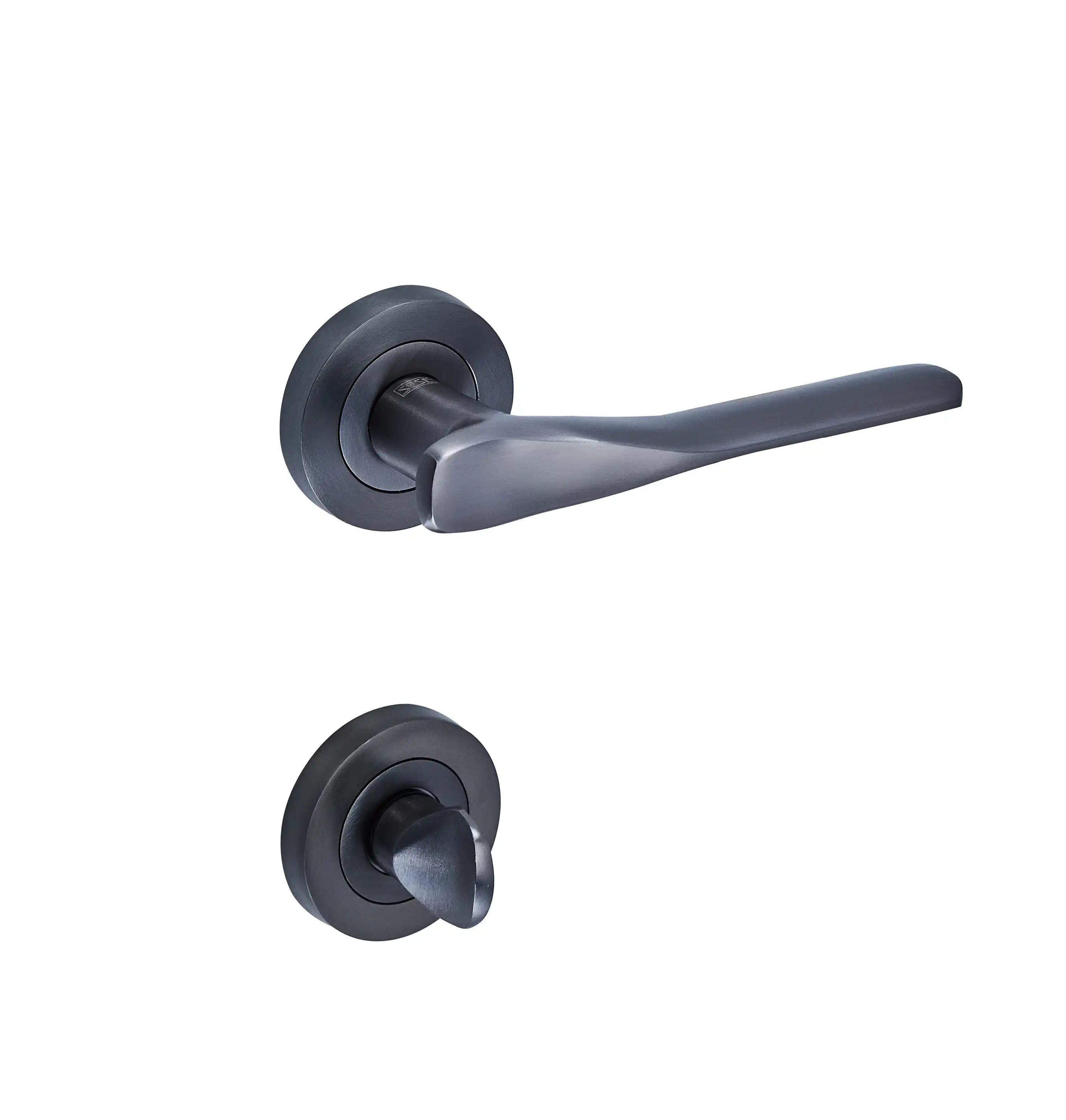 Sese Ezgi Modeli Rozetli Wc Kapı Kolu Antrasit (200-240R-02-54) - 4