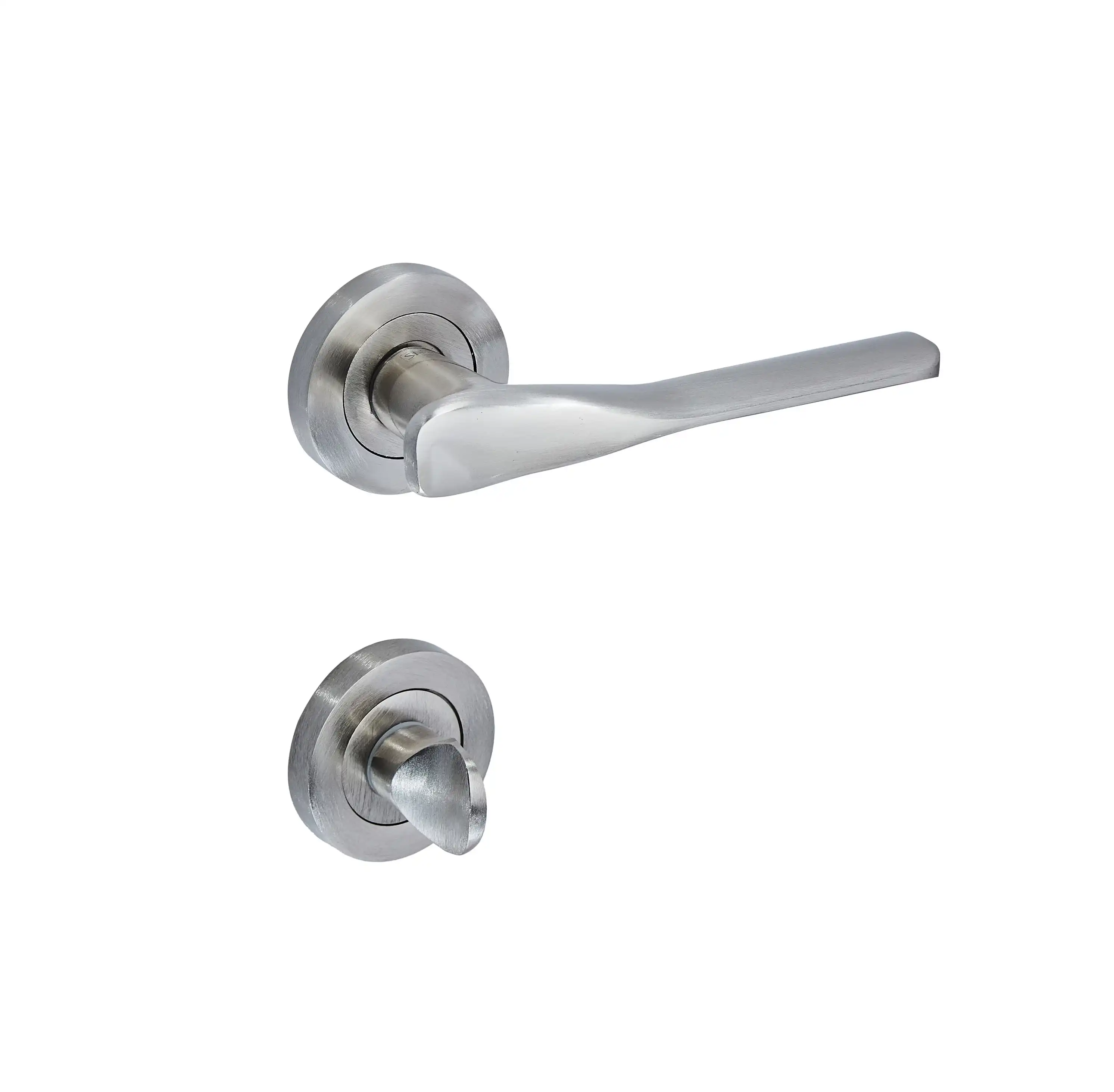 Sese Ezgi Modeli Rozetli Wc Kapı Kolu Nikel Saten (200-240R-02-53) - 4