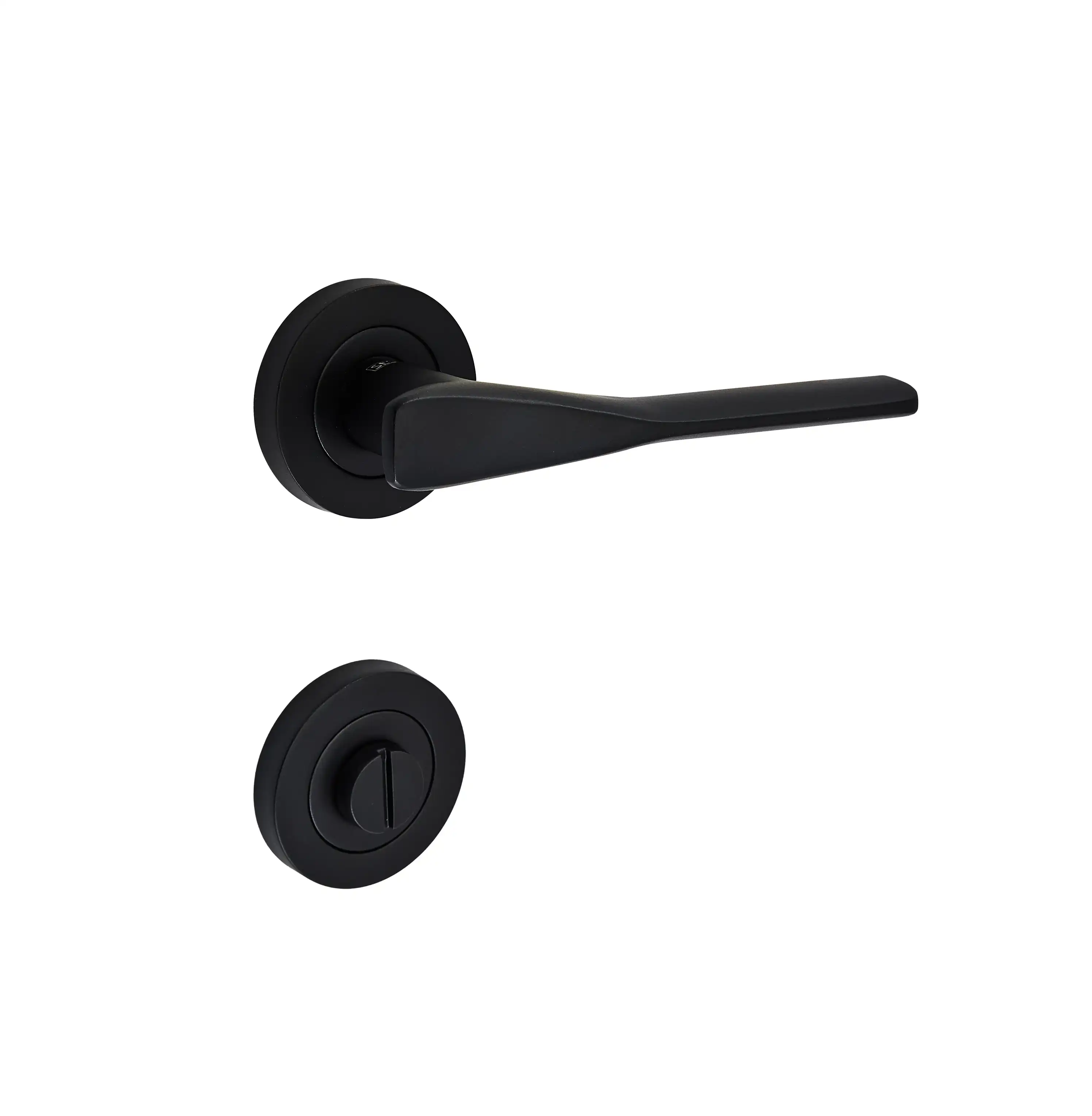 Sese Ezgi Modeli Rozetli Wc Kapı Kolu Siyah (200-240R-02-02) - 3