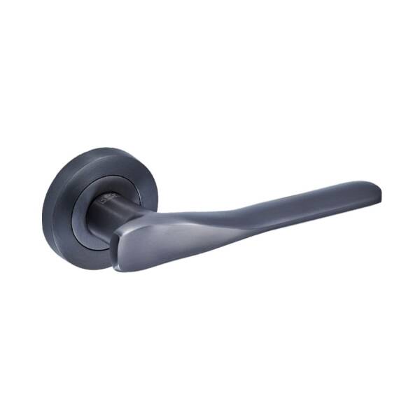 Sese Ezgi Modeli Yale Rozetli Dış Kapı Kolu Antrasit (200-240R-03-54) - 1