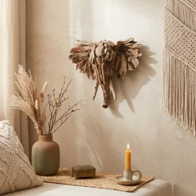 Sese Fil Figür Duvar Süsü Polyester (PNL-A24111) - 1