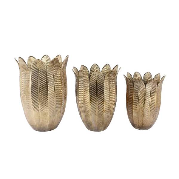 Sese Gold Metal Saksı Büyük Boy (PNL-MG05 L) - 2