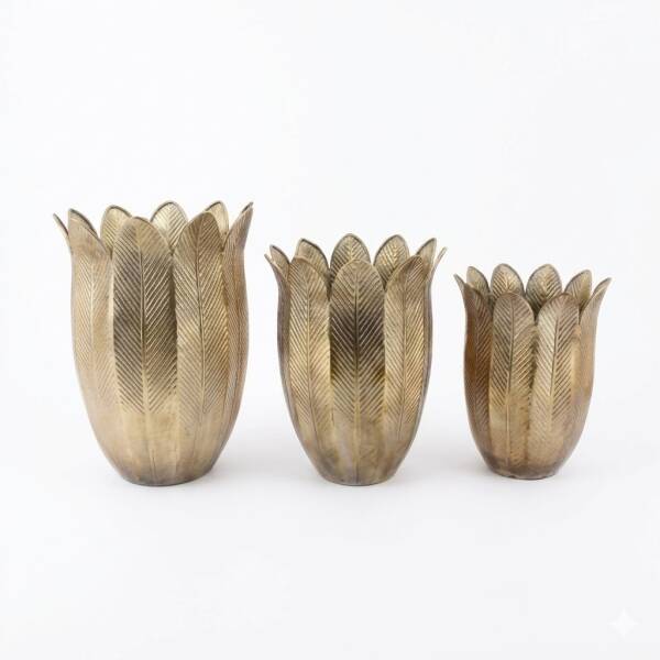 Sese Gold Metal Saksı Orta Boy (PNL-MG05 M) - 2