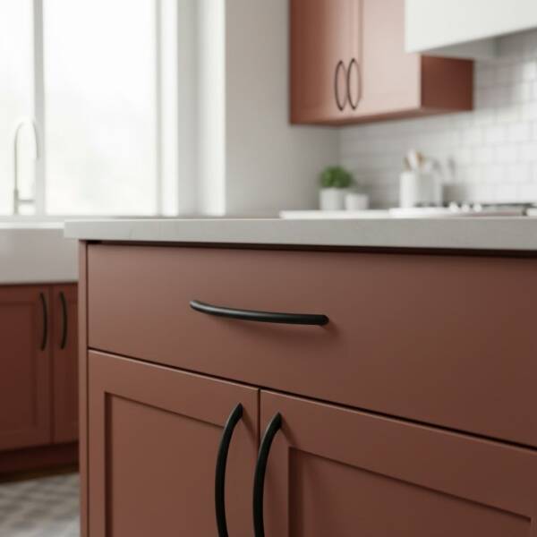 Bayraktar İnce Atmaca Mobilya Kulbu Siyah 192mm (1055-192-02) - 1