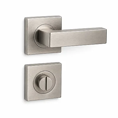 Sese Jale Modeli Rozetli Wc Kapı Kolu Inox Renk (200-213R-02-53) - 5