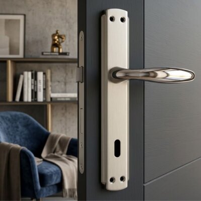 Sese Oda Kapı Kolu Nikel Inox Ekonomik (200-27-01-21/53) - Sese