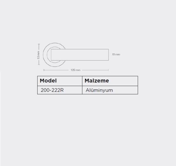 Sese Araç Modeli Yuvarlak Rozetli Yale Kapı Kolu Antik Sarı (200-222R-03-94) - 4