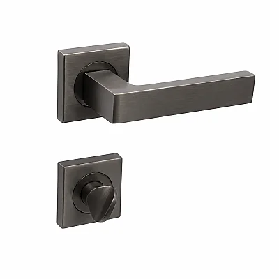 Sese Dicle Modeli Kare Rozetli Wc Kapı Kolu Antrasit (200-211R-02-54) - Sese (1)