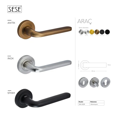Sese Araç Modeli Wc Kapı Kolu Saten (200-222R-02-53) - 3