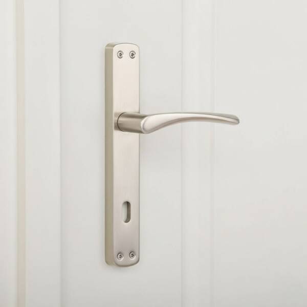 Sese Aynalı Oda Kapı Kolu Nikel Saten (200-28-01-21/53) - 1