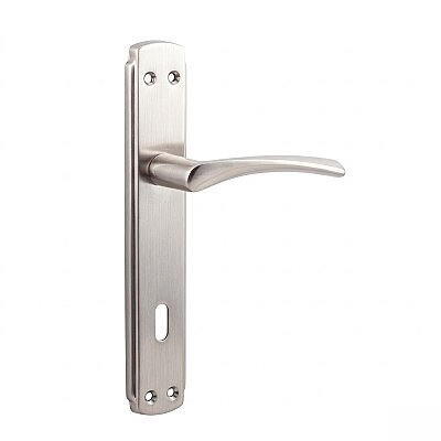 Sese Aynalı Oda Kapı Kolu Nikel Saten (200-28-01-21/53) - Sese (1)