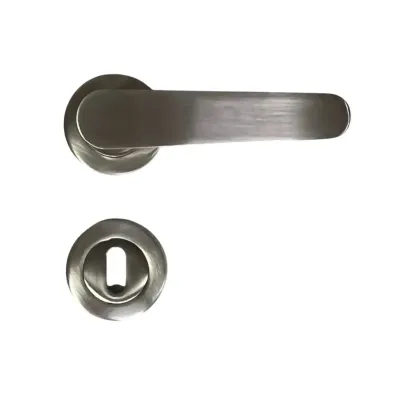 Sese Ada Modeli Rozetli Oda Kapı Kolu Inox (200-204R-01-53) - 2