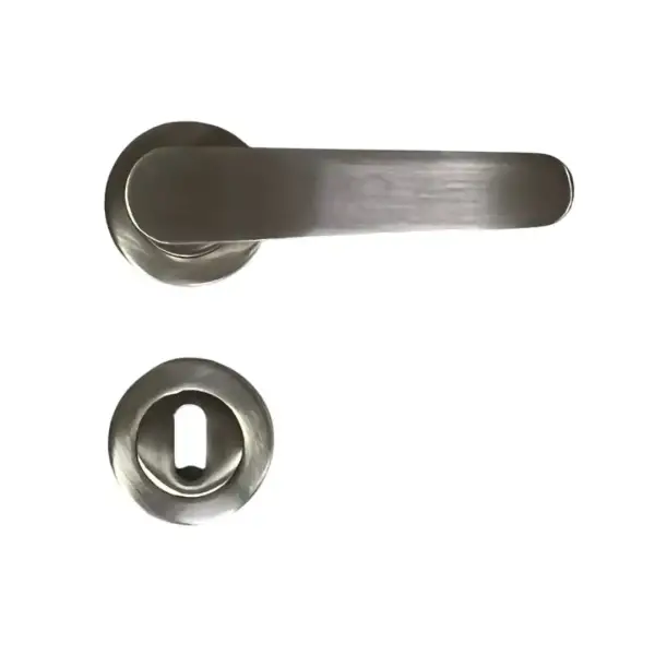 Sese Ada Modeli Rozetli Oda Kapı Kolu Inox (200-204R-01-53) - 2