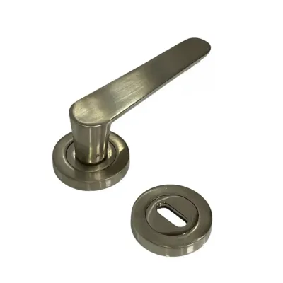 Sese Ada Modeli Rozetli Oda Kapı Kolu Inox (200-204R-01-53) - 1