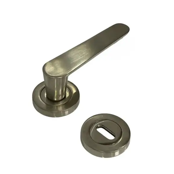Sese Ada Modeli Rozetli Oda Kapı Kolu Inox (200-204R-01-53) - 1