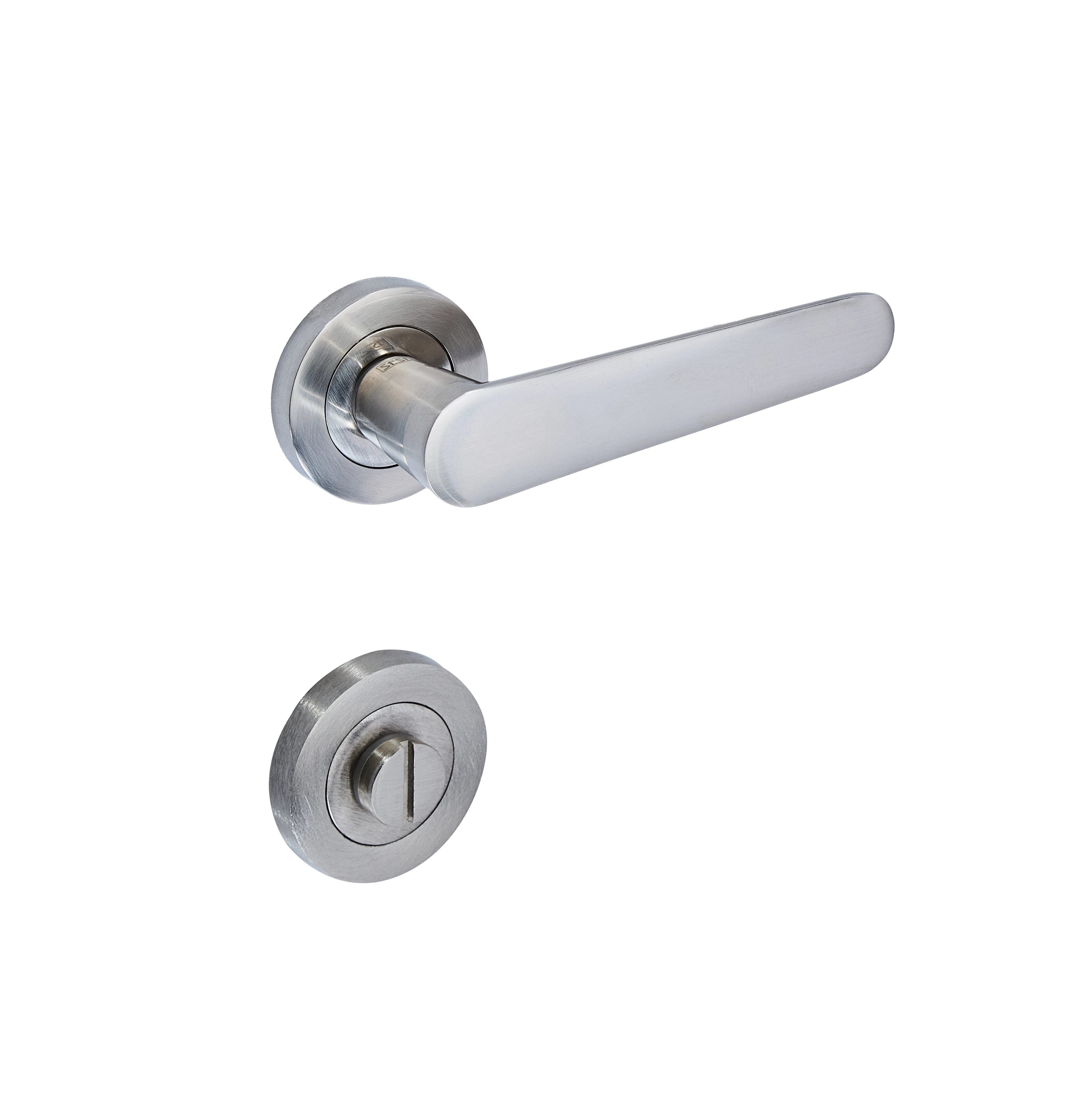 Sese Ada Modeli Rozetli Wc Kapı Kolu Inox Renk (200-204R-02-53) - 3