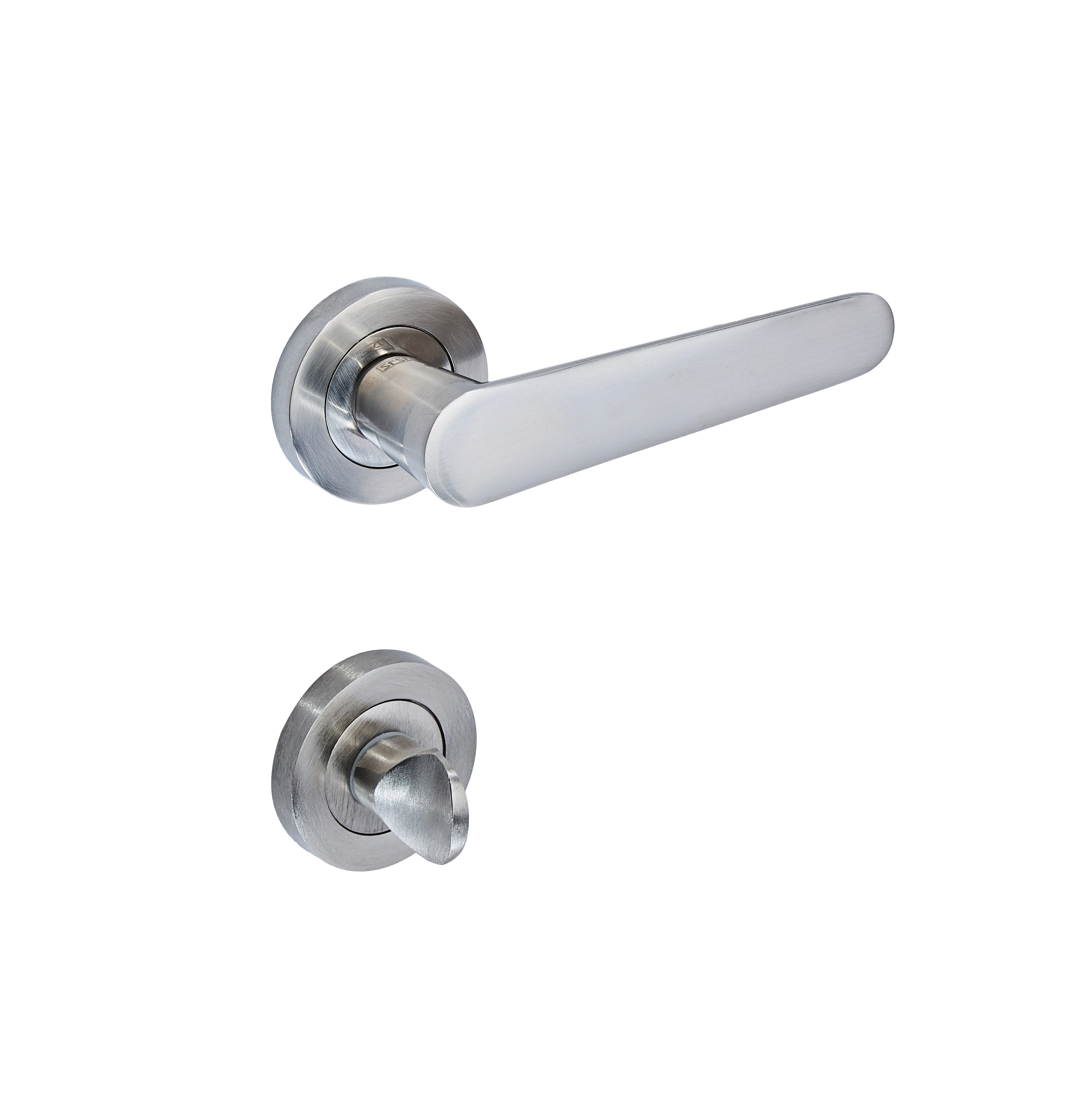 Sese Ada Modeli Rozetli Wc Kapı Kolu Inox Renk (200-204R-02-53) - 4