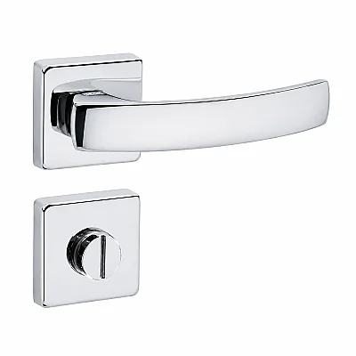 Sese Arya Modeli Kare Rozetli Wc Kapı Kolu Krom (200-202R-02-18) - Sese (1)