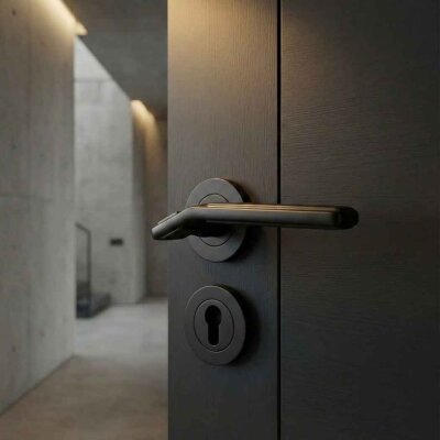 Sese Azra Modeli Kapı Kolu Siyah (200-91R-02) - Sese