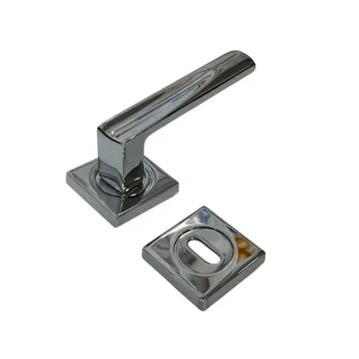 Sese Duru Modeli Rozetli Oda Kapı Kolu Krom (200-203R-01-18) - 1