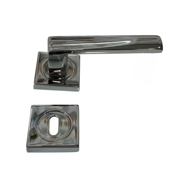 Sese Duru Modeli Rozetli Oda Kapı Kolu Krom (200-203R-01-18) - 2