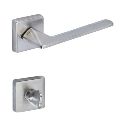Sese Eliz Modeli Rozetli Wc Kapı Kolu Inox Renk (200-201R-02-53) - 1