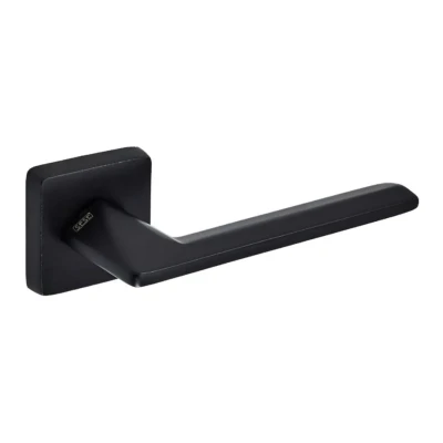 Sese Eliz Modeli Rozetli Wc Kapı Kolu Siyah Renk (200-201R-02-02) - 4