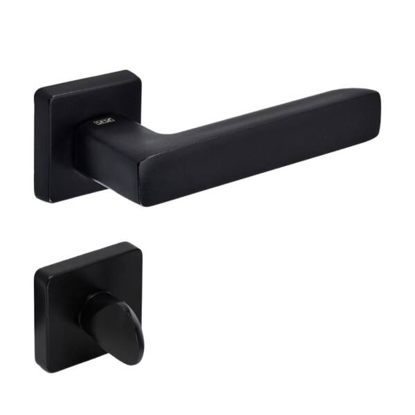 Sese Mira Modeli Rozetli Wc Kapı Kolu Siyah (200-207R-02-02) - 1