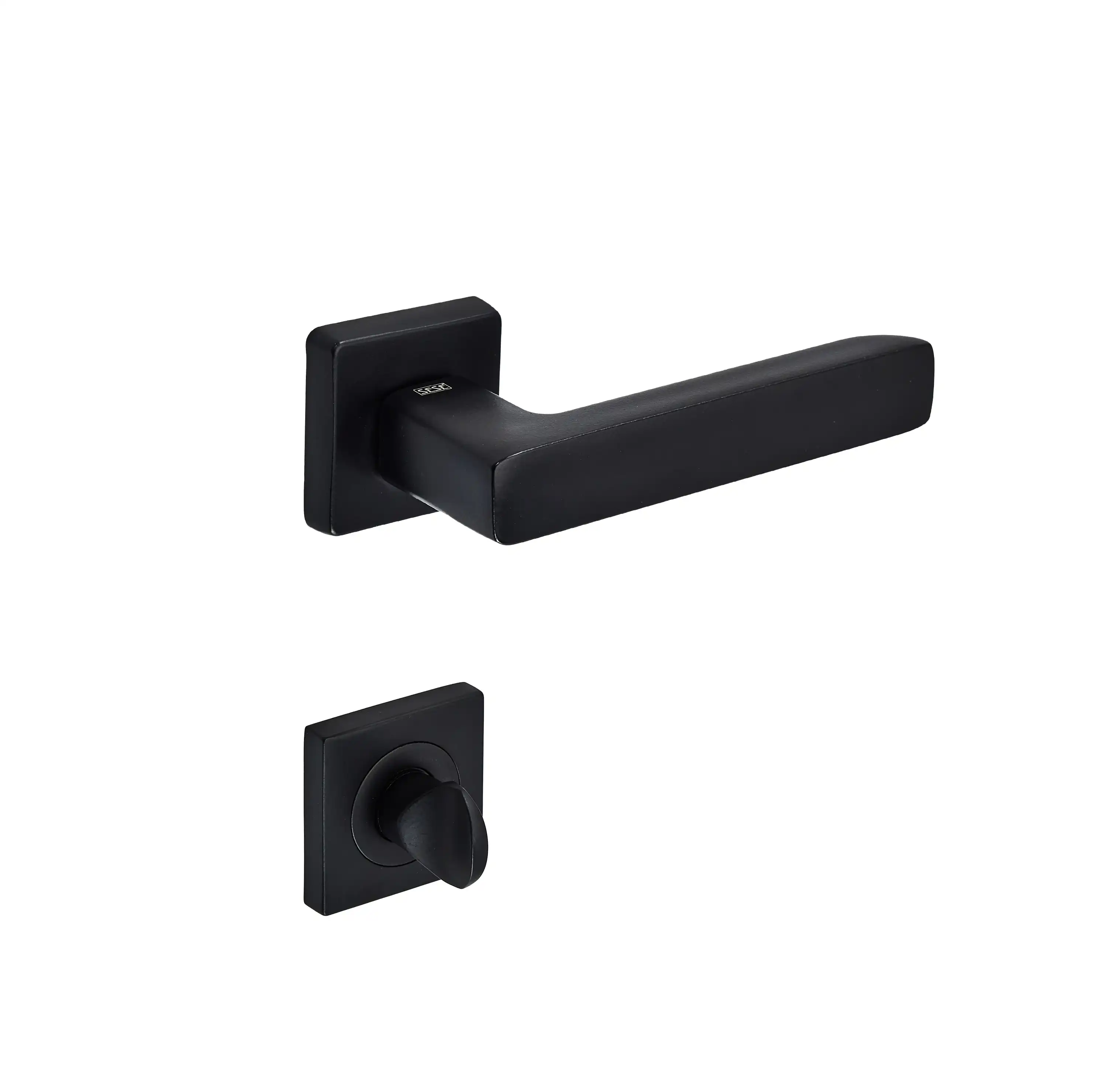 Sese Mira Modeli Rozetli Wc Kapı Kolu Siyah (200-207R-02-02) - 4
