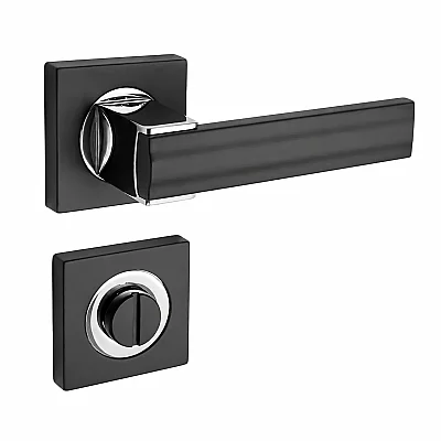 Sese Nare Modeli Rozetli Wc Kapı Kolu Siyah (200-208R-02-18/02) - Sese (1)