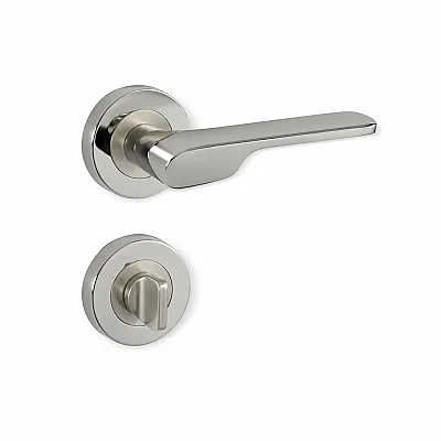 Sese Veroni Rozetli Kapı Kolu Nikel/Inox (200-94R-21/53) - 4