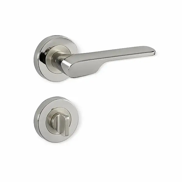Sese Veroni Rozetli Kapı Kolu Nikel/Inox (200-94R-21/53) - 4