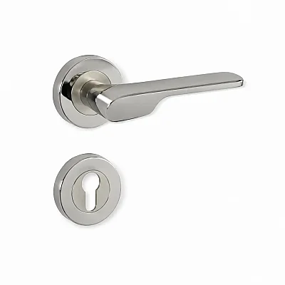 Sese Veroni Rozetli Kapı Kolu Nikel/Inox (200-94R-21/53) - 5