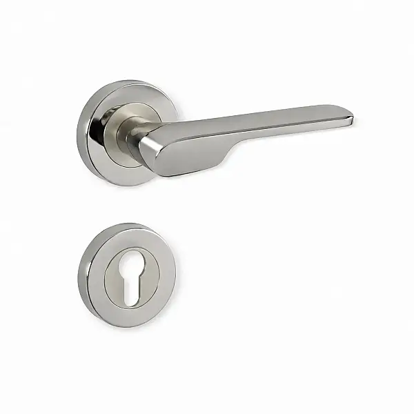 Sese Veroni Rozetli Kapı Kolu Nikel/Inox (200-94R-21/53) - 5