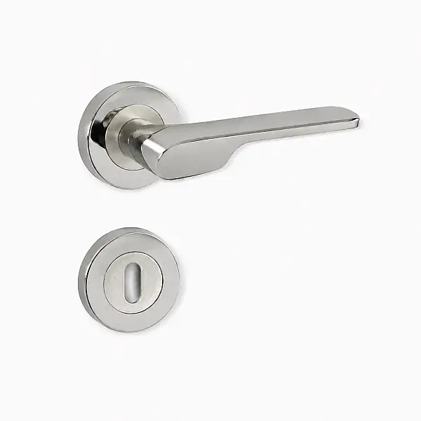Sese Veroni Rozetli Kapı Kolu Nikel/Inox (200-94R-21/53) - 6