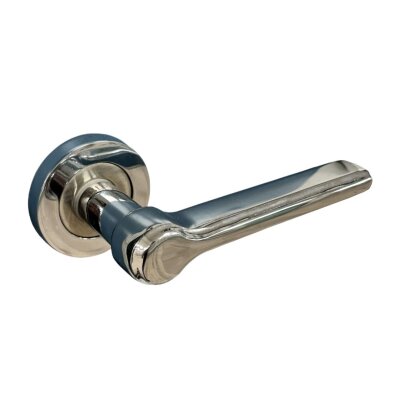 Sese Doğa Modeli Rozetli Wc Kapı Kolu Krom Inox (200-205R-02-18/53) - 1