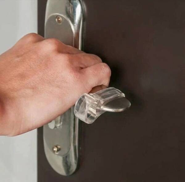 Sese Kapı Kolu Stoperi Plastik Şeffaf Tampon (TAM30/1) - 1