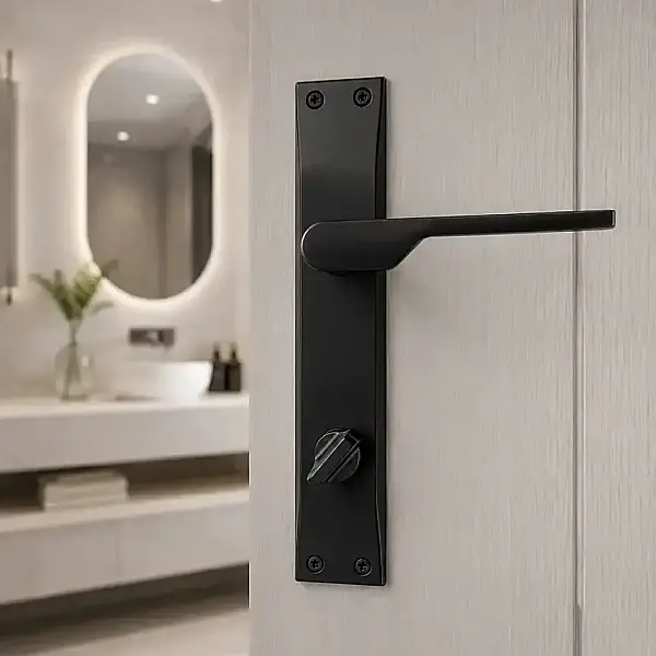 Sese Veroni Modeli Aynalı Wc Kapı Kolu Siyah (200-94-02-02) - 1